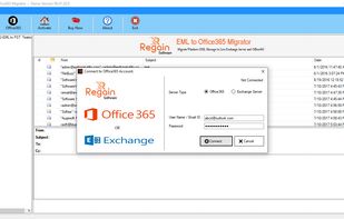 Regain EML to Office 365 Migrator screenshot 3