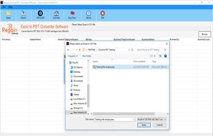 Regain Excel to PST Converter screenshot 1