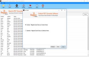 Regain Excel to PST Converter screenshot 2