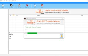 Regain OLM to PST Converter screenshot 1