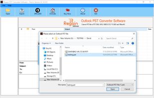 Regain Outlook PST Converter screenshot 1