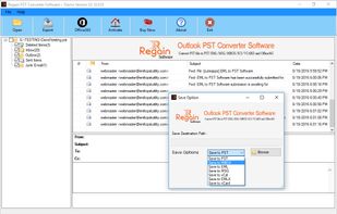 Regain Outlook PST Converter screenshot 3