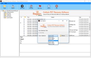 Regain Outlook PST Recovery screenshot 3