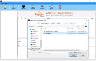 Regain Outlook PST Recovery screenshot 1