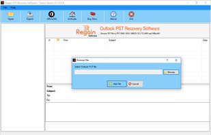 Regain Outlook PST Recovery screenshot 1