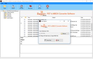Regain PST to MBOX Converter screenshot 3