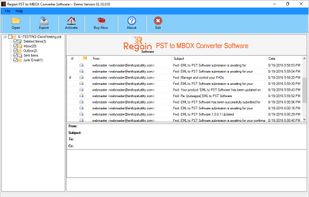 Regain PST to MBOX Converter screenshot 2