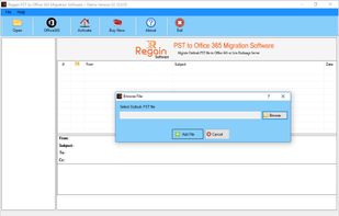Regain PST to Office 365 Migration screenshot 1