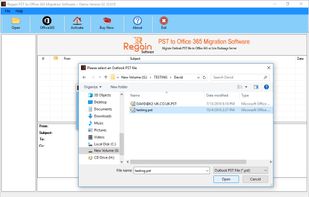 Regain PST to Office 365 Migration screenshot 1