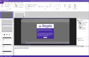 Regale Studio with a project open.