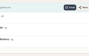 Everyday Ordering: build a supplier order from your counts and email it straight to them, or tick it off as a to-do run.