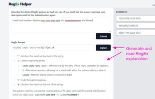 RegEx Helper screenshot 1