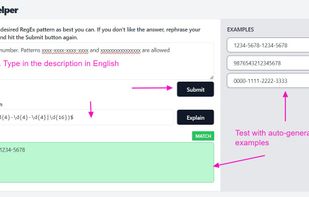 RegEx Helper screenshot 1