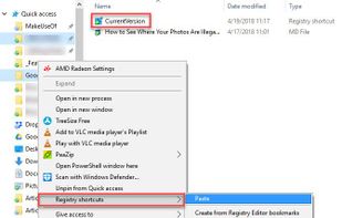 Registry Shortcuts screenshot 1