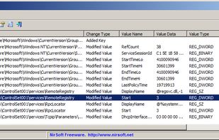 RegistryChangesView screenshot 1