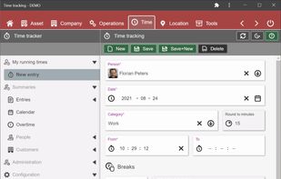 REI3 Time Tracker screenshot 1