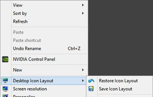 Context-Menu on Desktop