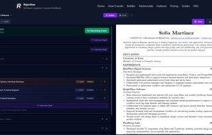 Object based Resume builder with live preview