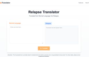 Relapse Translator screenshot 1