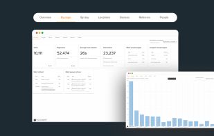 RELAYTO's analytics provide a general overview of how the experience is performing, which includes information on the number of visits, returning visitors & average visit duration. To further analyze the experience's performance, you can look into more specific metrics such as the geographic spread of viewers & who has accessed the experience.
