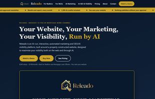 Releado: AI marketing and AI visibility software for Realtors and mortgage loan officers