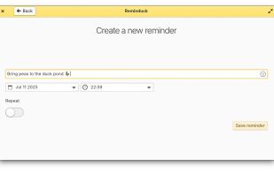 Reminduck screenshot 1