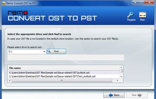 Remo Convert OST to PST screenshot 1