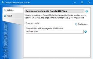 Remove Attachments from MSG Files screenshot 1