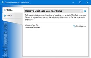 Remove Duplicate Calendar Items screenshot 1