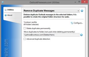 Remove Duplicate Messages for Outlook screenshot 1
