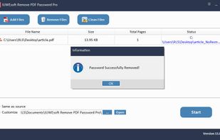 Remove PDF Password Pro screenshot 1