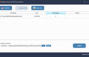 Remove PDF Password Pro screenshot 1