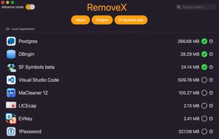 RemoveX License Dark theme
