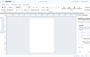 Create professional documents from scratch using RemPress Studio's Windows editor, featuring text formatting, image insertion, shapes, page rulers and flexible layout tools.

