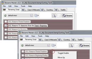 Renaming Script - mouse clicks