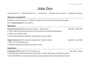 RenderCV screenshot 1