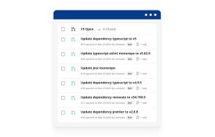 Mend Renovate screenshot 1