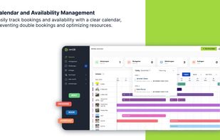 Calendar and Availability Management. Easily track bookings and availability with a clear calendar preventing double bookings and optimizing resources.