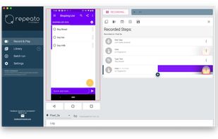 Each click interaction will result in a UI test step being recorded