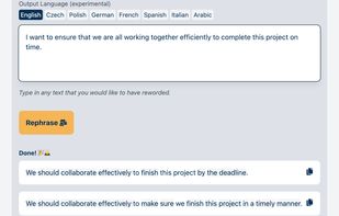 Rephrasee.com screenshot 1