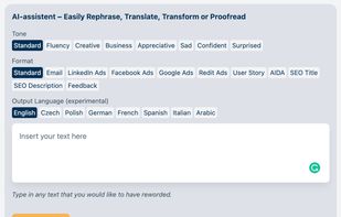 Rephrasee.com screenshot 1