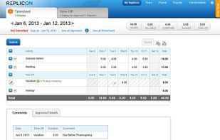 Replicon - TimeAttend screenshot 1
