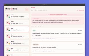 ReplyOrRun screenshot 2