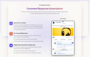 AI Comment Responses — Instantly answer customer comments using your product information and FAQs.