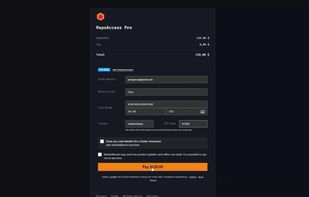 Payment goes through the provider you already sell with. The worker never handles the money, only the webhook that follows it.