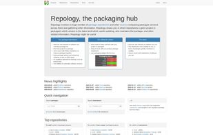 Repology screenshot 1