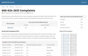 Reported Calls screenshot 1