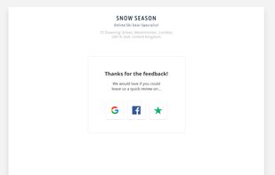 Positive customers get asked to leave reviews 