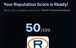AI-Powered Analysis – Get instant reputation scores with actionable recommendations and shareable trust badges.