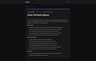 Public job board — candidates can browse open positions and submit applications directly through a branded, SEO-friendly job listing page.